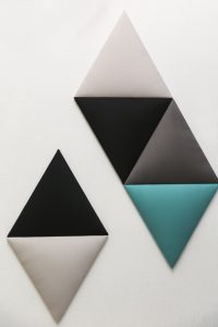 tapicerowane panele ścienne trójkąt