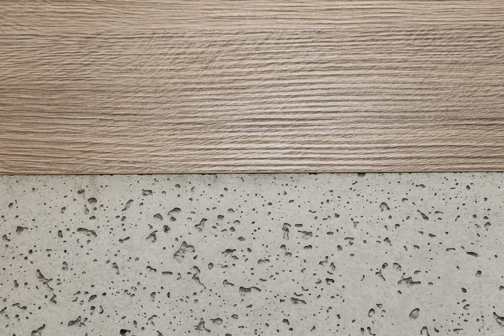 beton drewno brąz